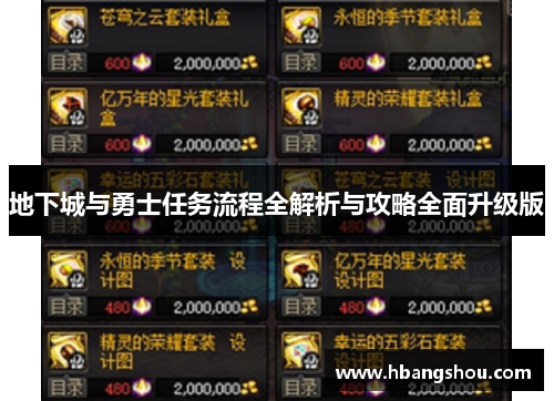 地下城与勇士任务流程全解析与攻略全面升级版